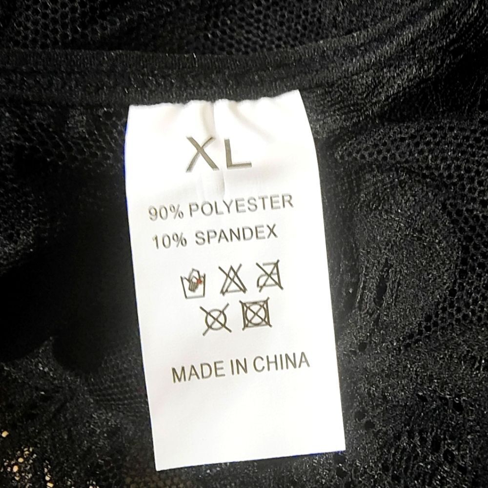 Black Sexy Lace Corset Ribbon Lingerie Set #R - Picture 5 of 6